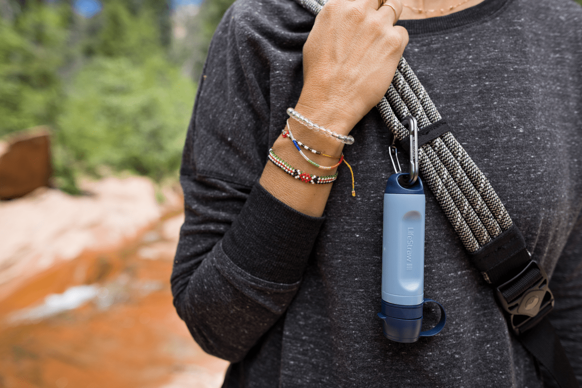 LifeStraw Peak Series Solo – Mountain Blue, detail produktu