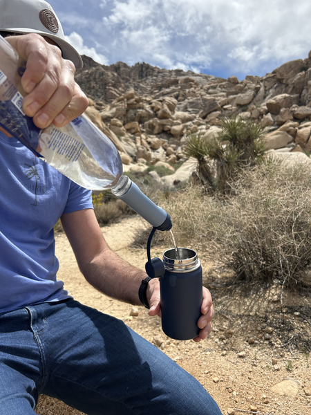LifeStraw Peak Series Solo – Mountain Blue, sada s lahví