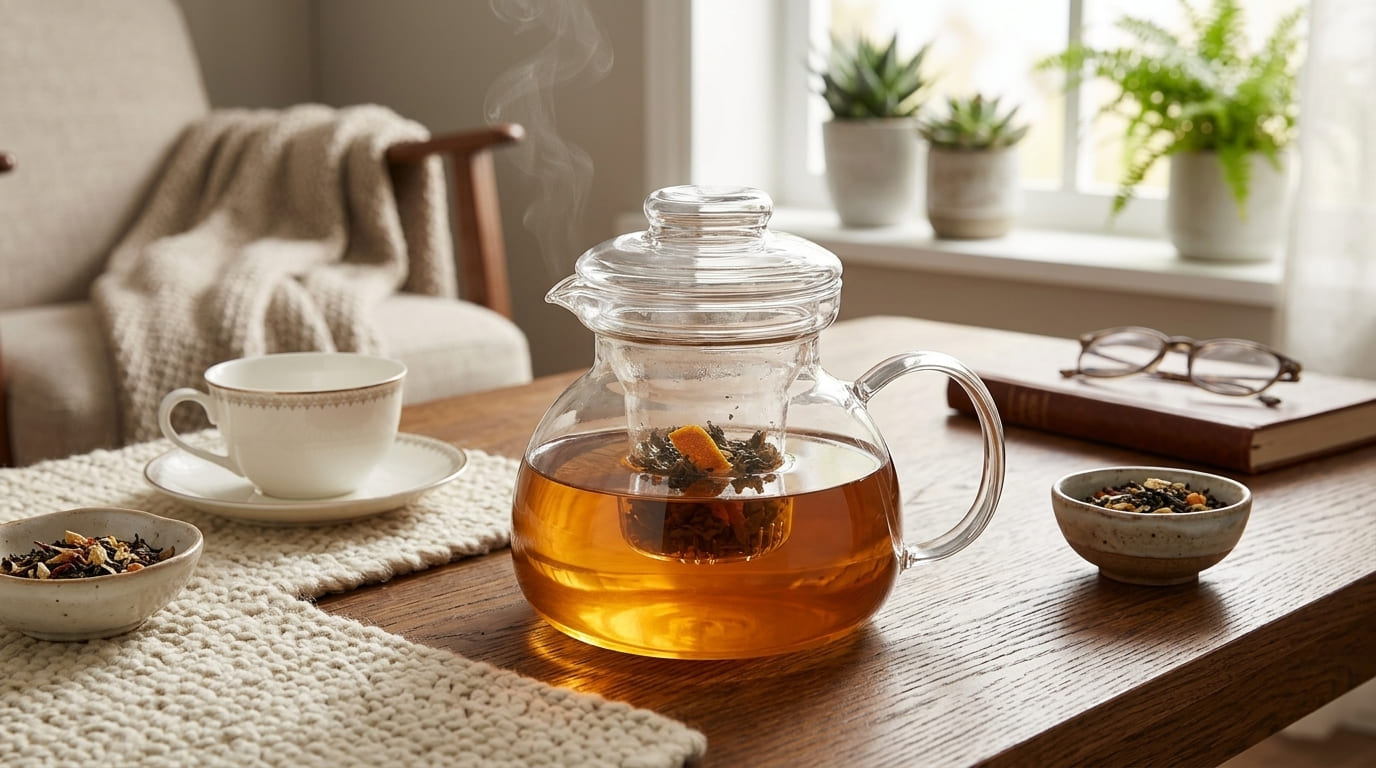 OASA konvice při přípravě čaje