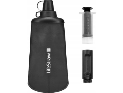 LifeStraw peak series squeeze bottle 650ml dark gray 01