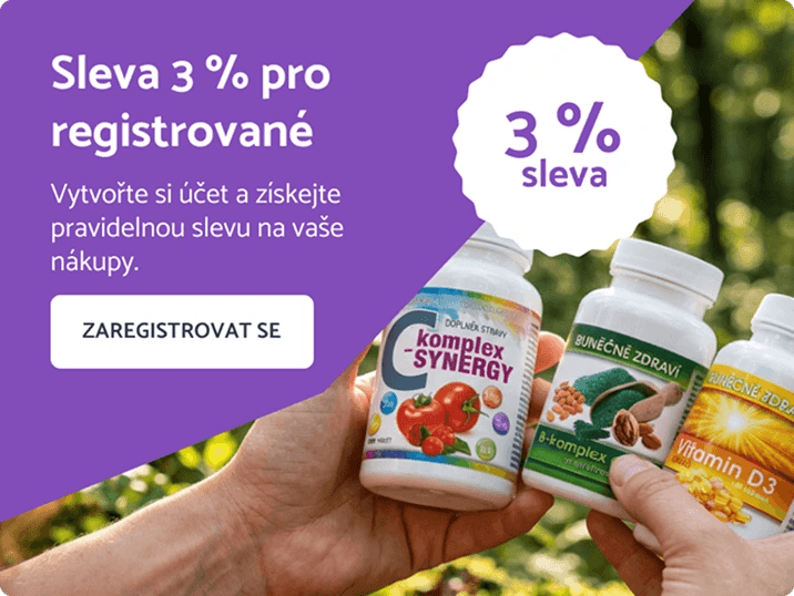 Sleva 3 % pro registrované