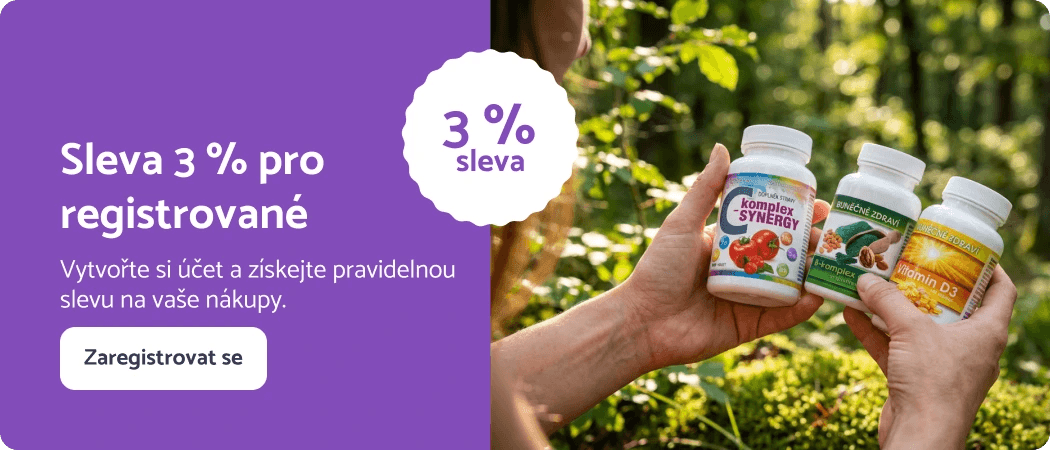 Sleva 3 % pro registrované