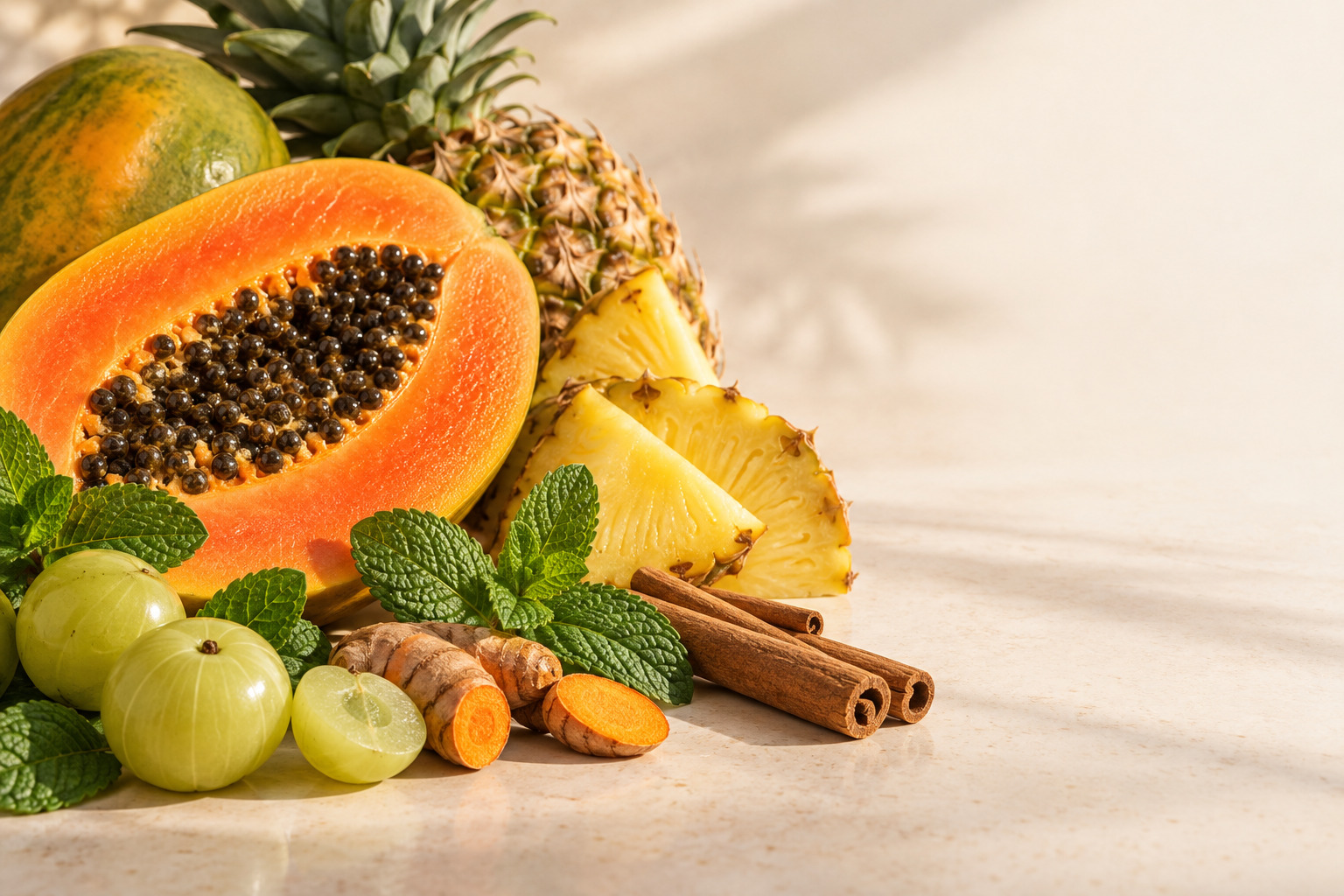Ananas a papája