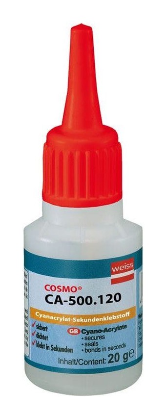 Univerzální vteřinové lepidlo COSMO® UNIVERSAL CA-500.120, lahvička 20 g | LepTech s.r.o.