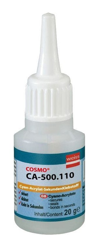 Vteřinové lepidlo COSMO® EXTRA FAST CA-500.110, extra rychlé, lahvička 20 g | LepTech s.r.o.