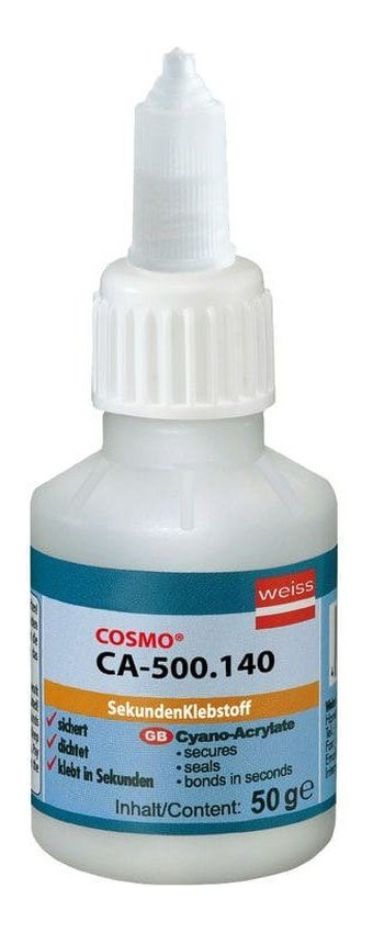 Vteřinové lepidlo COSMO® METAL FIX CA-500.140 na kov, 50 g | LepTech s.r.o.