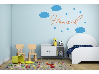 set 111 ledova modra + svetle oranzova 80