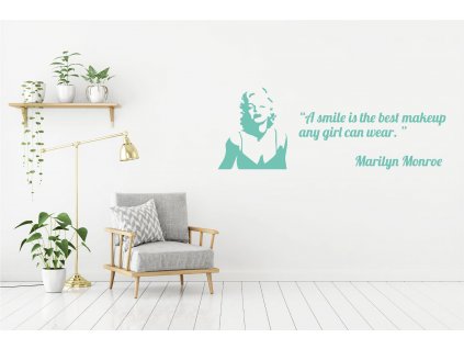 Samolepka na zeď Marilyn Monroe - citát