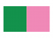 Svetlo zelená + jemná ružová