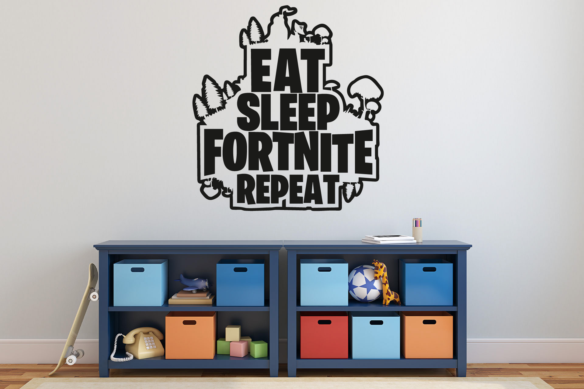 Lepy.cz Samolepka na stenu Fortnite Velikost (šířka x výška): 55x59cm, Farebná varianta: Jemná růžová