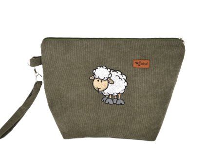 taška na zip - khaki
