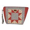 taška na zip - patchwork