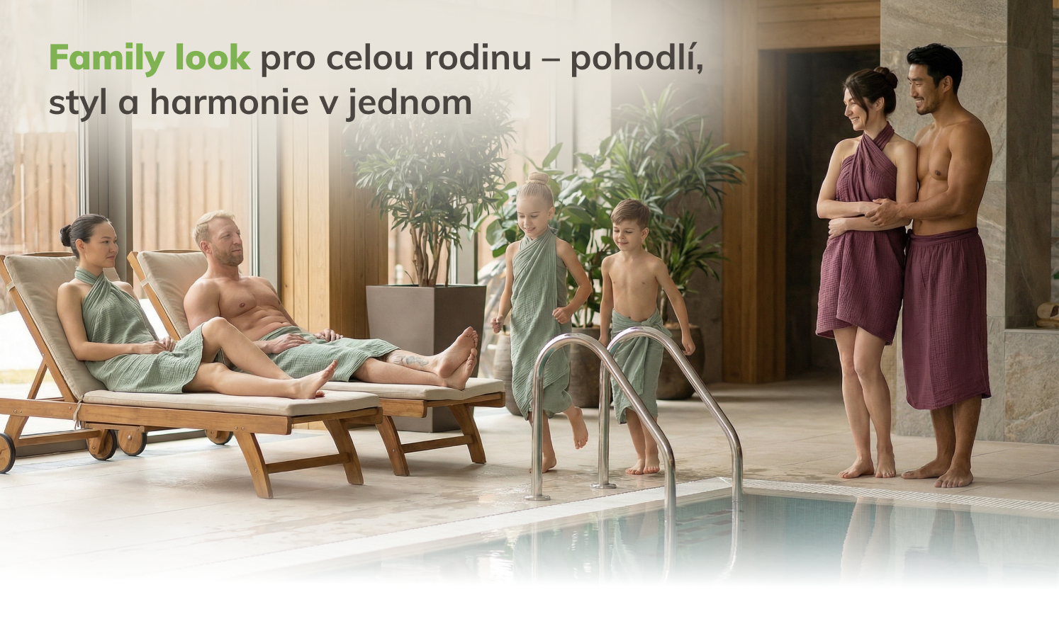 Mušelínový textil do wellness pro celou rodinu
