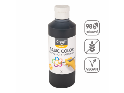 Tempera festék 250 ml - fekete