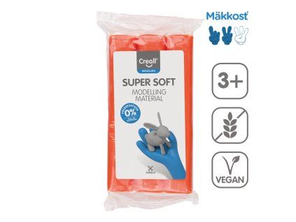 Szuper puha modellezőgyurma, 500 g, narancssárga