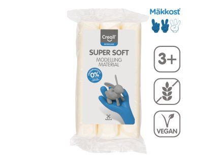 Szuper puha modellezőgyurma, 500 g, fehér