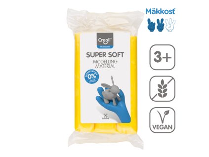 Modelovacia hmota Super soft, 500 g, žltá