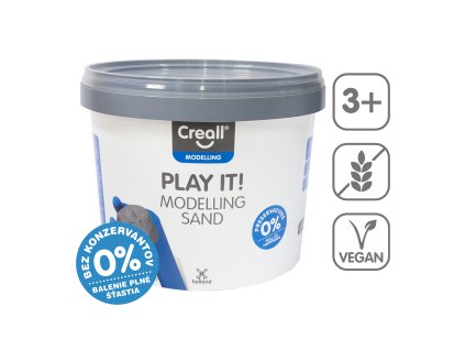 Modelovací piesok Play it!, 5 kg, box, prírodný