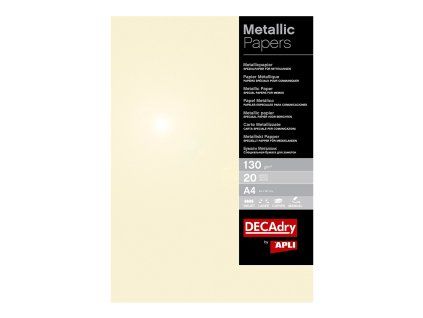 Metálpapír, A4, 130 g, pezsgőszínű - 50 db