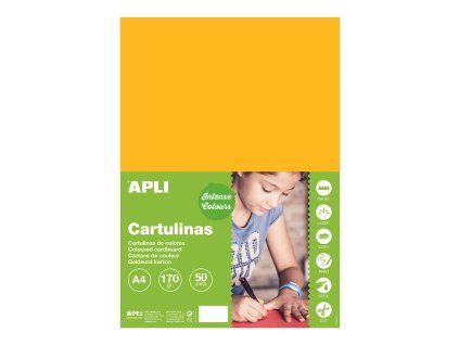 Színes papír, A4, 170 g, aranysárga - 50 db