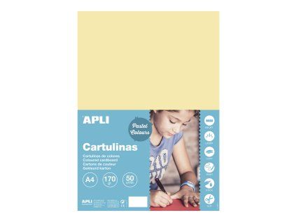 Színes papír, A4, 170 g, vanília - 50 db