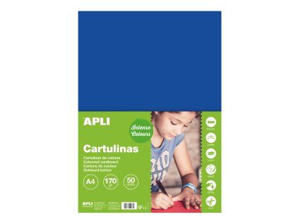 Színes papír, A4, 170 g, sötétkék - 50 db