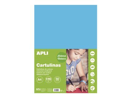 Színes papír, A4, 170 g, égkék - 50 db