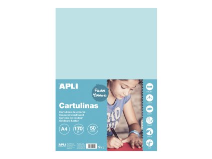 Farebný Papier, A4, 170 g, svetlomodrý - 50 ks