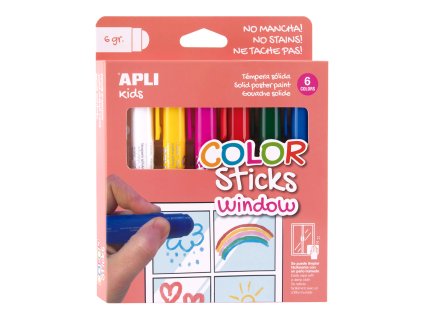 Farby na sklo, 6 ks, mix farieb