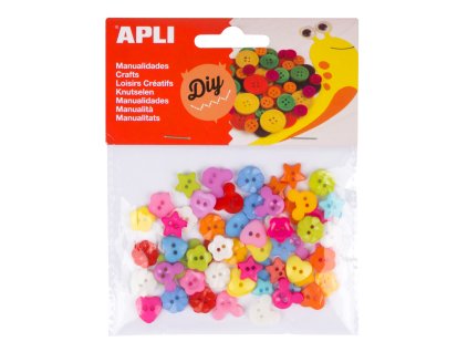 Gombíky farebné, Ø 12 mm, Plastové, mix farieb