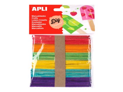 Nanukové drievka, 114 × 10 × 2 mm, mix farieb