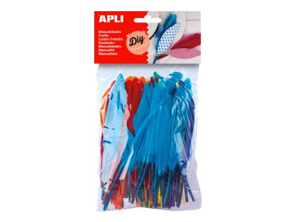 Pierka veľké, 100 ks, mix farieb