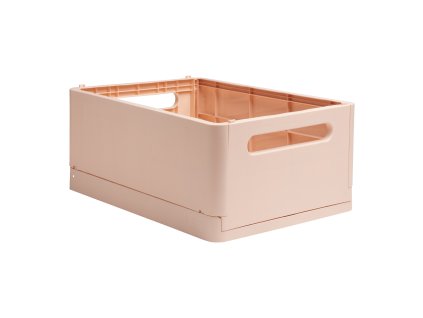 Smart case – skladací úložný box, recyklovaný PP, MAXI, lososový