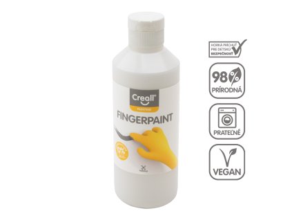 Prstová Farba, 250 ml, biela