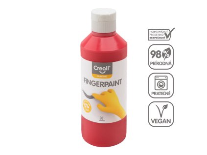 Prstová Farba, 250 ml, červená
