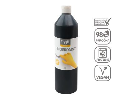 Prstová Farba, 750 ml, čierna