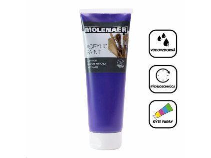Molenaer akrilfesték, 250 ml, lila