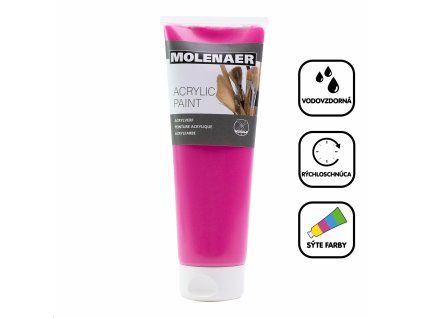 Molenaer akrilfesték, 250 ml, bíborvörös