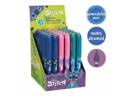 Gumovateľné plniace pero Stitch