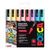 Súprava popisovačov PC-5M, 1,8 - 2,5 mm, pastelové Farby (8 ks)