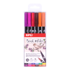 BRUSH DUO ecsetfilcek – Készlet, 12 szín