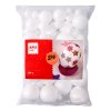 Polystyrénové gule, Jumbo pack, 100 ks, mix veľkostí, biele