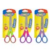 Nožnice detské s gumovým gripom, 14 cm, symetrické, mix farieb