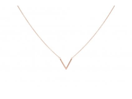 victoria rosegold kovovy nahrdelnik rosegold barva1