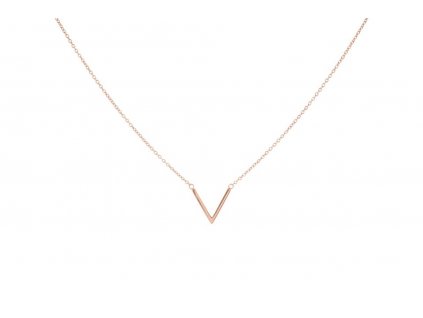 victoria rosegold kovovy nahrdelnik rosegold barva1