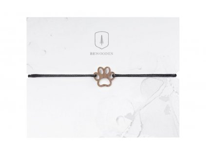 Náramek Tlapka Paw Wooden Bracelet Bewooden