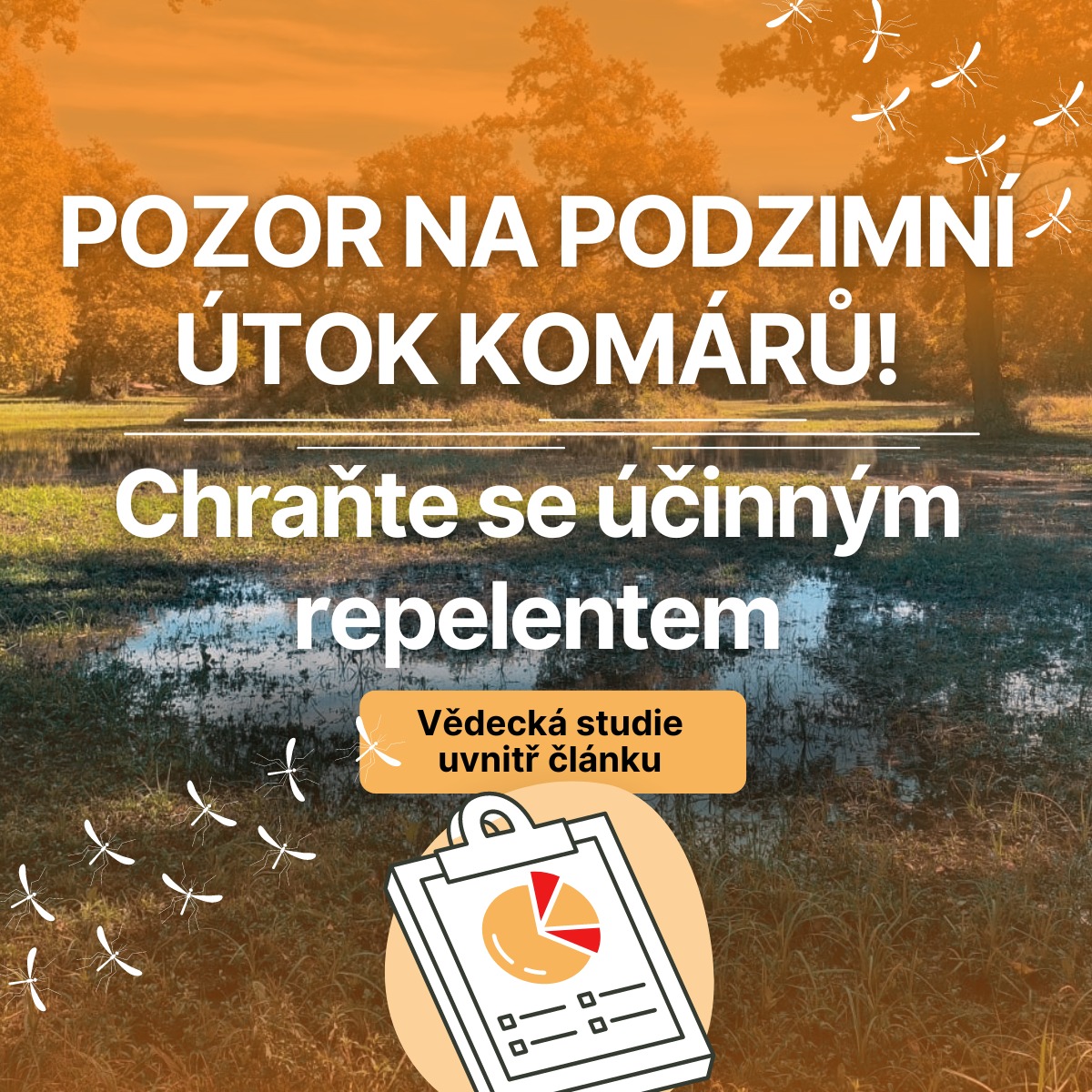 Pozor na podzimní útok komárů! Chraňte se účinným repelentem