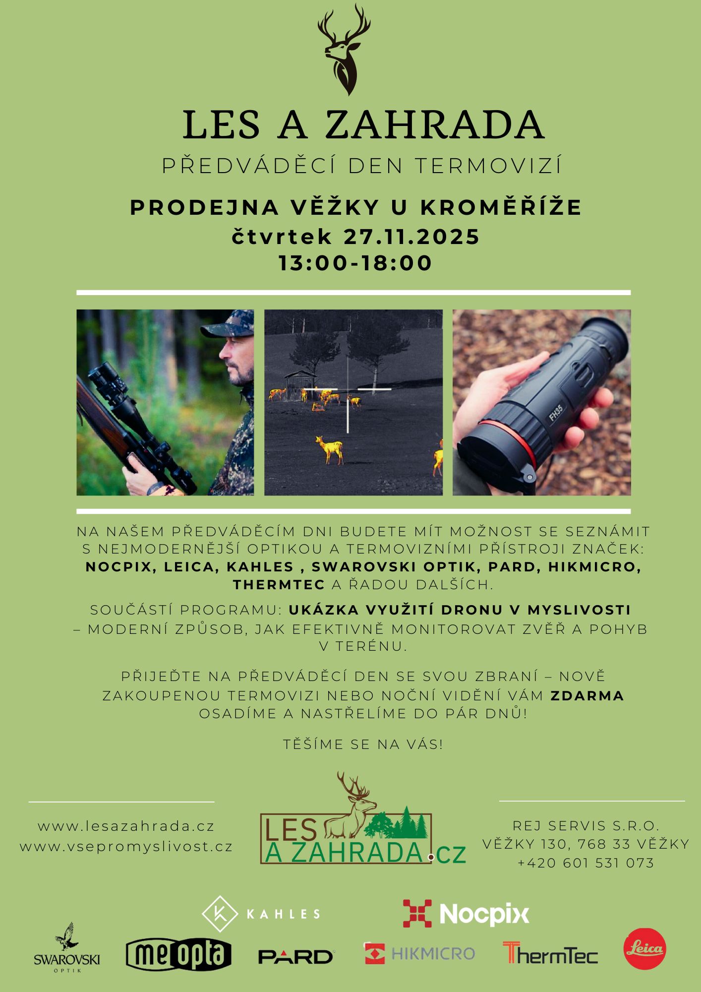 Předváděcí den termovizí 27. 11. 2025