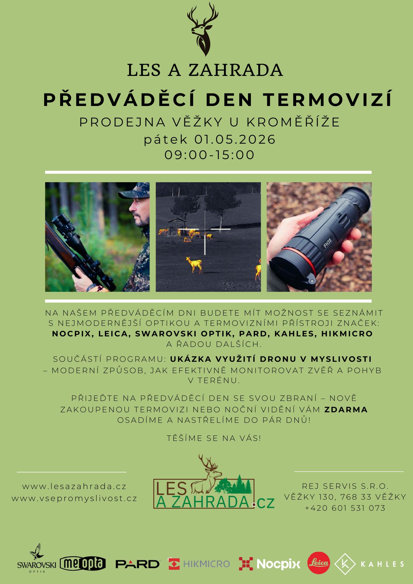 Předváděcí den termovizí 1. 5. 2026