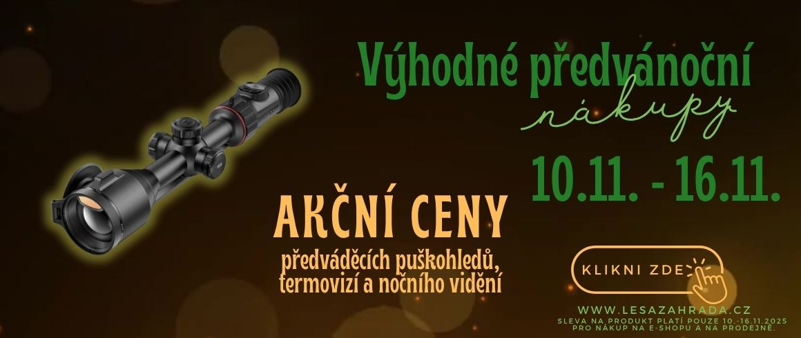 Předvánoční nákupy puškohledy